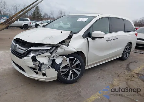 2019 Honda Odyssey Elite z USA, uszkodzony, nr VIN 5FNRL6H98KB001437